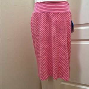 Columbia PFG Pink and White Striped Skirt